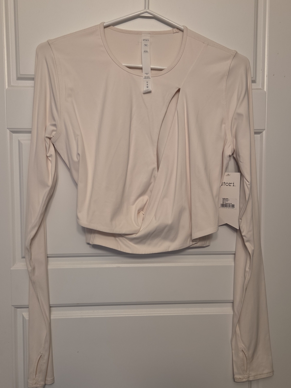 Storia Long-Sleeve Open Slit Front NWT